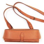 Подсумок закрытый двухрядный из натуральной кожи  на 20  патронов 12 (16, 20) калибра.